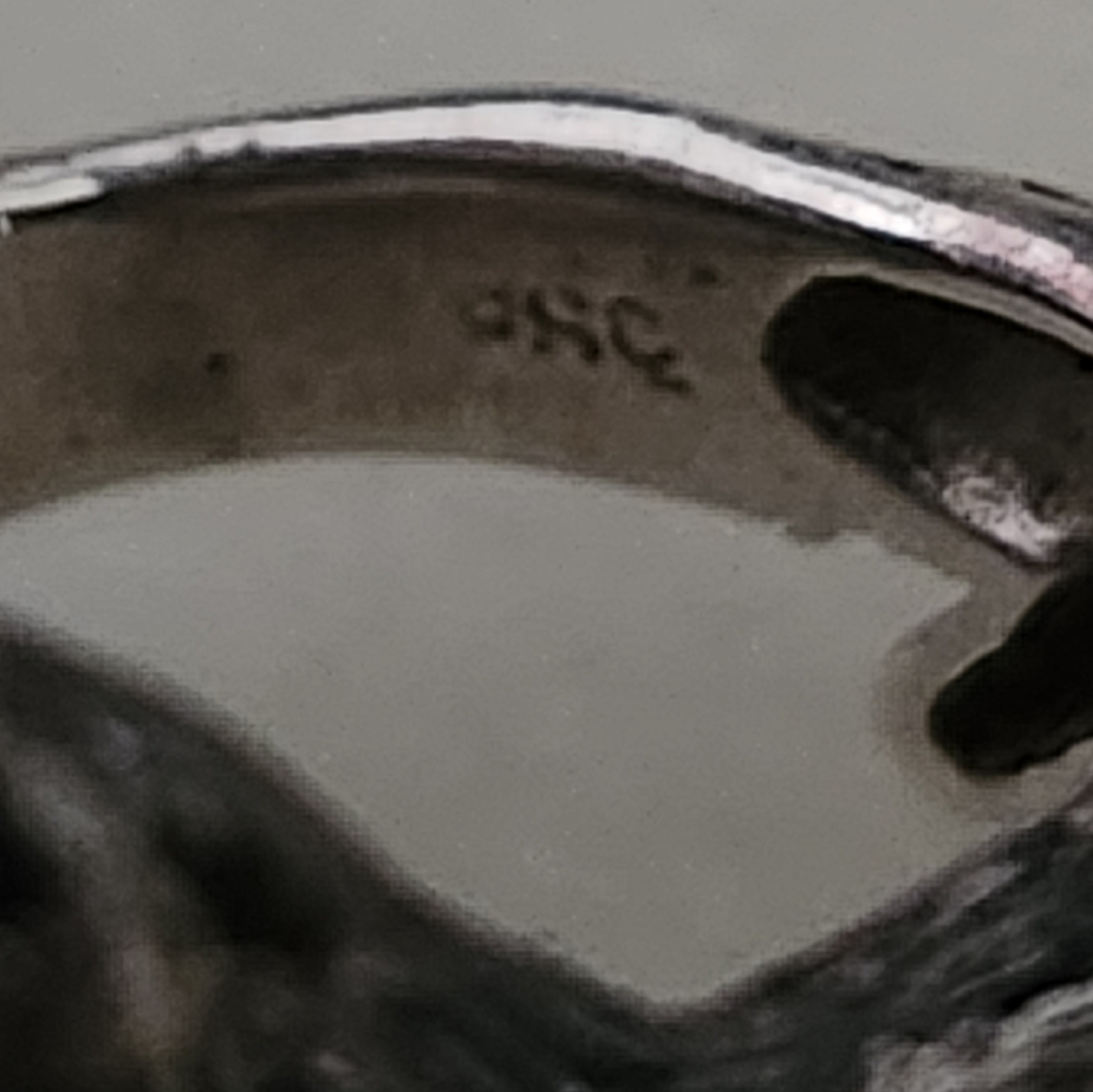 Sterling Silver Double Wolf Pack Design Ring Size 7 - Picture 8 of 15